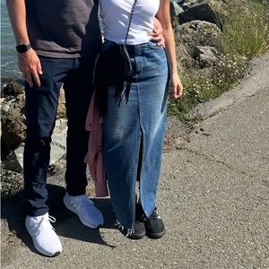 Zara Denim Maxi Skirt